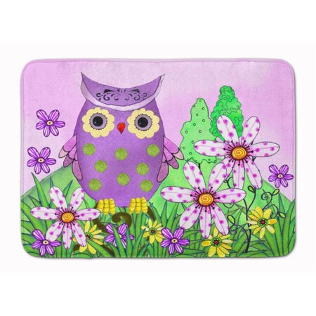 Carolines Treasures Who is Your Friend Owl Machine Washable Memory Foam Mat PJC1096RUG